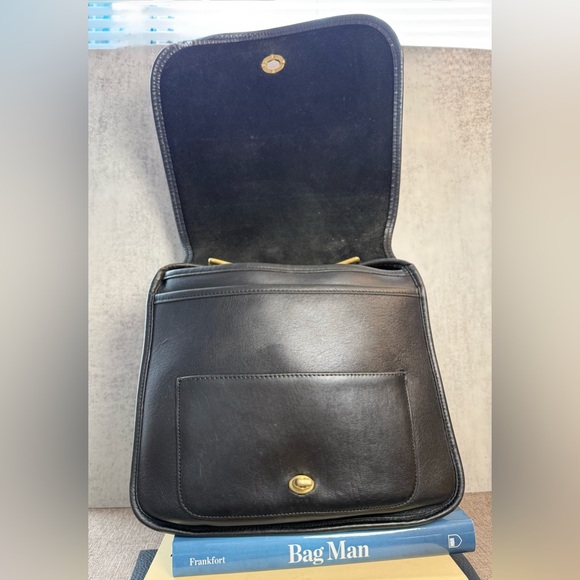 🖤 Vintage Coach Stewardess Crossbody Bag | Black |9525 | 2001 | Costa Rica - Picture 8 of 11